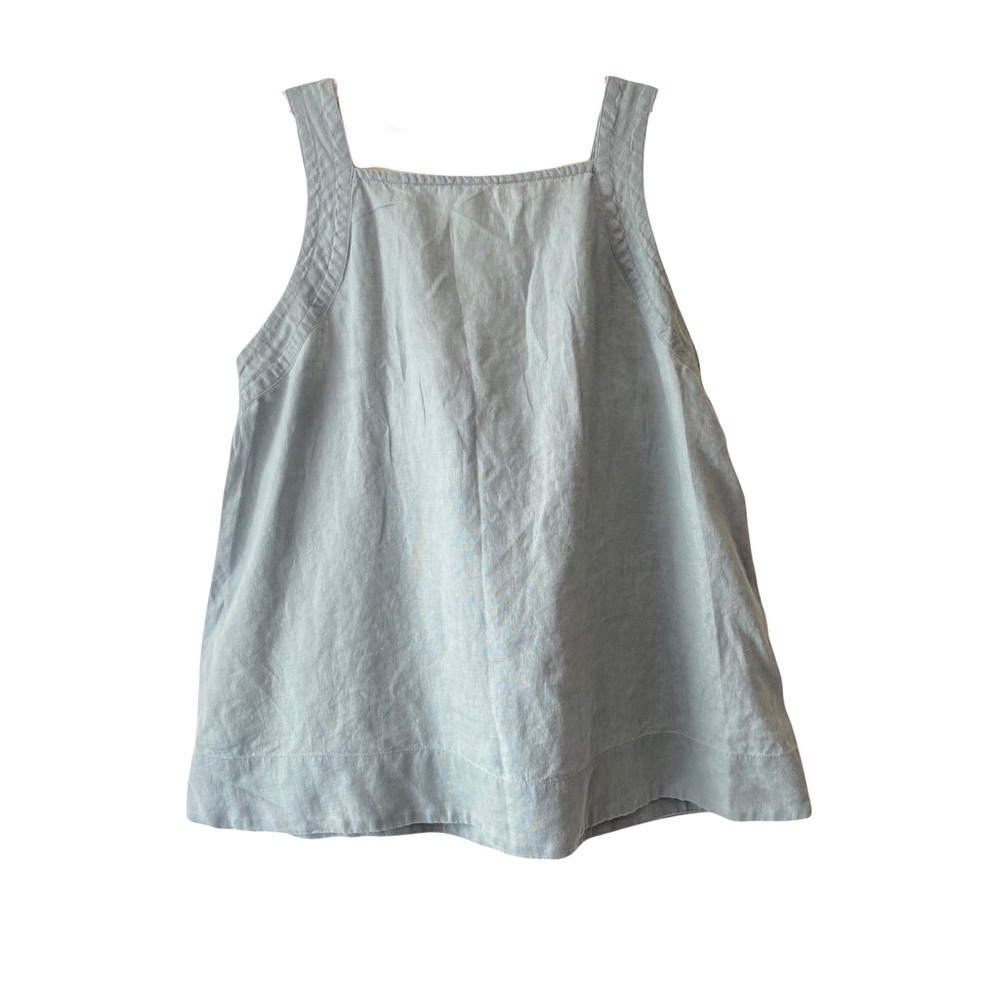 COS Pale Mint Linen Wide-Leg Jumpsuit Set - Picture 2 of 14